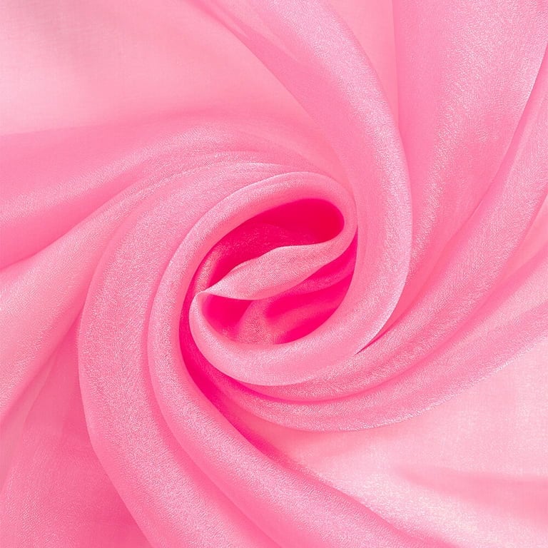 ORGANZA - Polyester Soft Light Weight, Sheer - See Through Crystal Organza Fabric Sold By The Yard.
