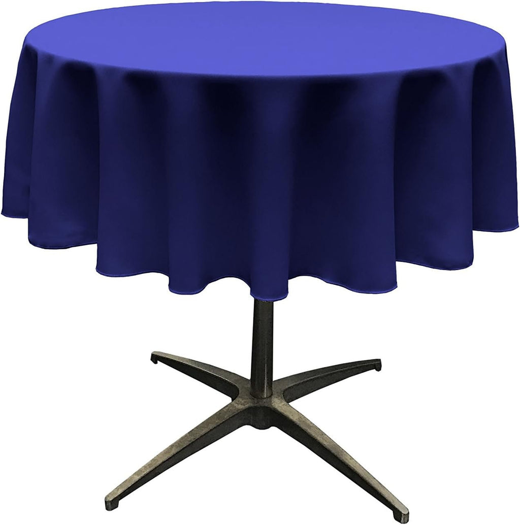 ROYAL - Polyester Poplin Washable Round Tablecloth, Wrinkle Resistant Table Cover Fabric Table Cloth for Dinning, Kitchen, Party, Holiday