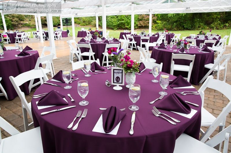 MAGENTA -Poly Poplin Napkin - 18" X 18" - Cloth Napkins, Washable Reusable Napkins,Wrinkle Resistance Napkins for Dinner, Wedding, Parties