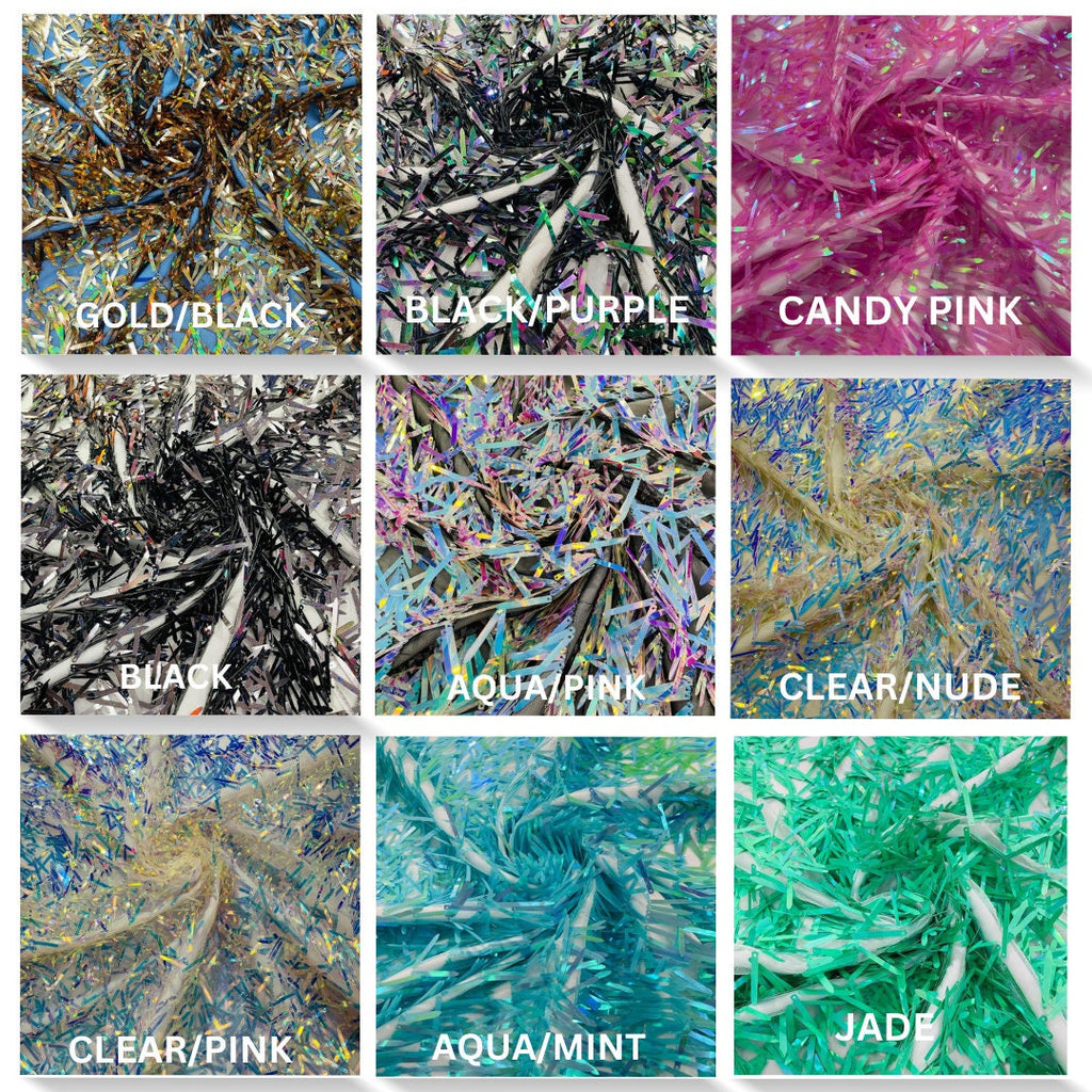 Sword Sequins Fabric/Big Sequins Fabric Mesh/54 Inches Wide By The Yard.