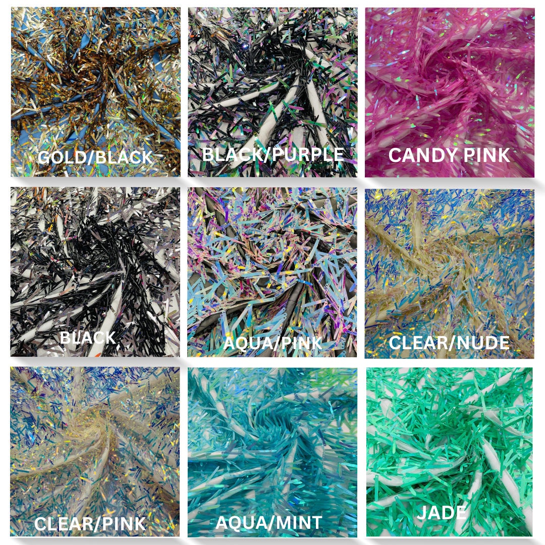 Sword Sequins Fabric/Big Sequins Fabric Mesh/54 Inches Wide By The Yard.