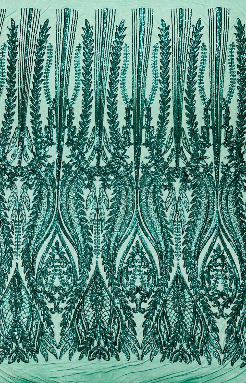 FASHION - Shiny Sequin Design 4 Way Stretch Mesh Fabric-Prom-Sold By The Yard. Choose Color Below