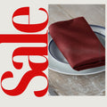 BURGUNDY - Poly Poplin Napkin - 18" X 18" - Cloth Napkins, Washable Reusable Napkins,Wrinkle Resistance Napkins for Dinner, Wedding, Parties