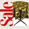 YELLOW - Taffeta Flocking Damask Table Rounds for Wedding, Bridal Shower/Baby Shower, Dinner, Special Events/Home Decor.