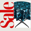 TEAL - Taffeta Flocking Damask Table Rounds for Wedding, Bridal Shower/Baby Shower, Dinner, Special Events/Home Decor.