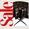 BROWN - Taffeta Flocking Damask Table Rounds for Wedding, Bridal Shower/Baby Shower, Dinner, Special Events/Home Decor.