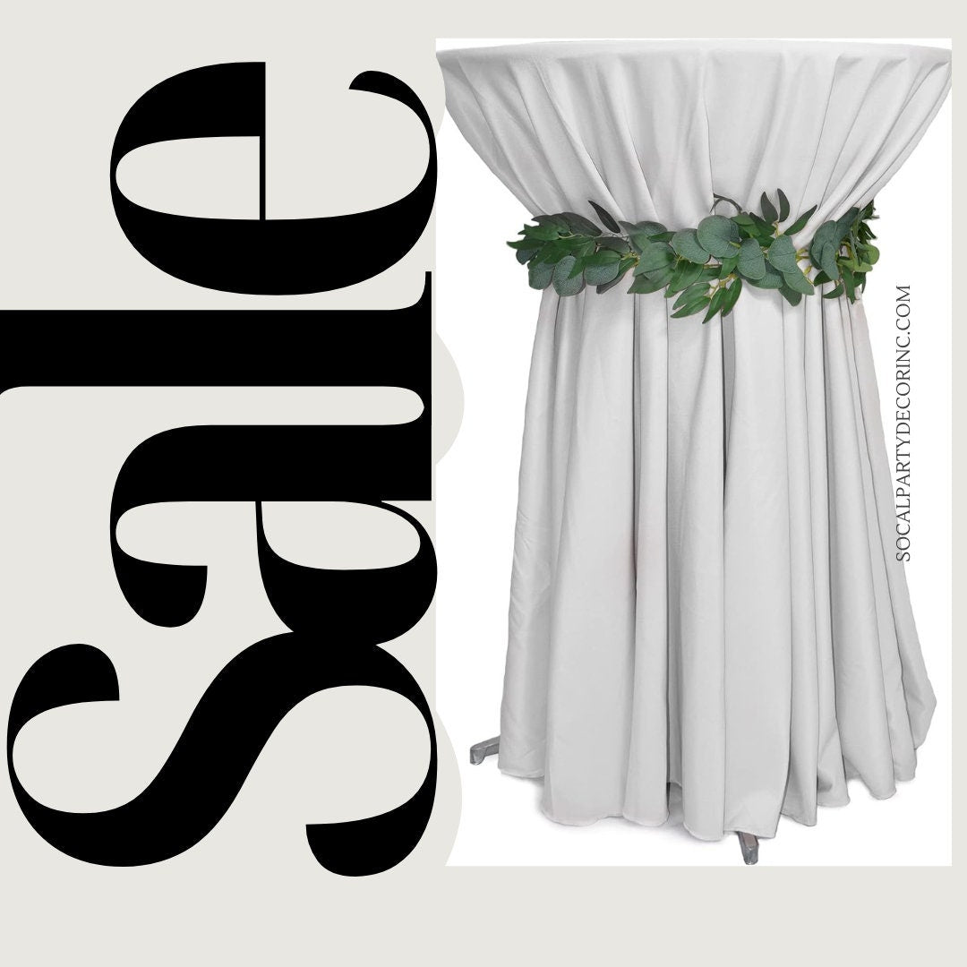 WHITE - Polyester Poplin Washable Round Tablecloth, Stain Wrinkle Resistant Table Cover 120", Fabric Table Cloth Dinning, Kitchen, Party