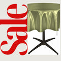 SAGE - Bridal Satin Table Overlay, for Small Coffee Table -  Table Cover Fabric Table Cloth for Dinning, Kitchen, Party,Holiday
