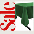 EMERALD -Polyester Poplin Washable Rectangular Tablecloth,Stain Wrinkle Resistant Table Cover Fabric Table Cloth for Dinning, Kitchen,Party