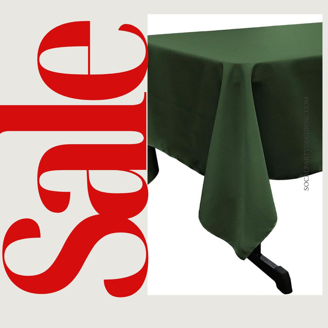 HUNTER - Polyester Poplin Washable Rectangular Tablecloth, Stain Wrinkle Resistant Table Cover Fabric Table Cloth for Dinning, Kitchen,Party