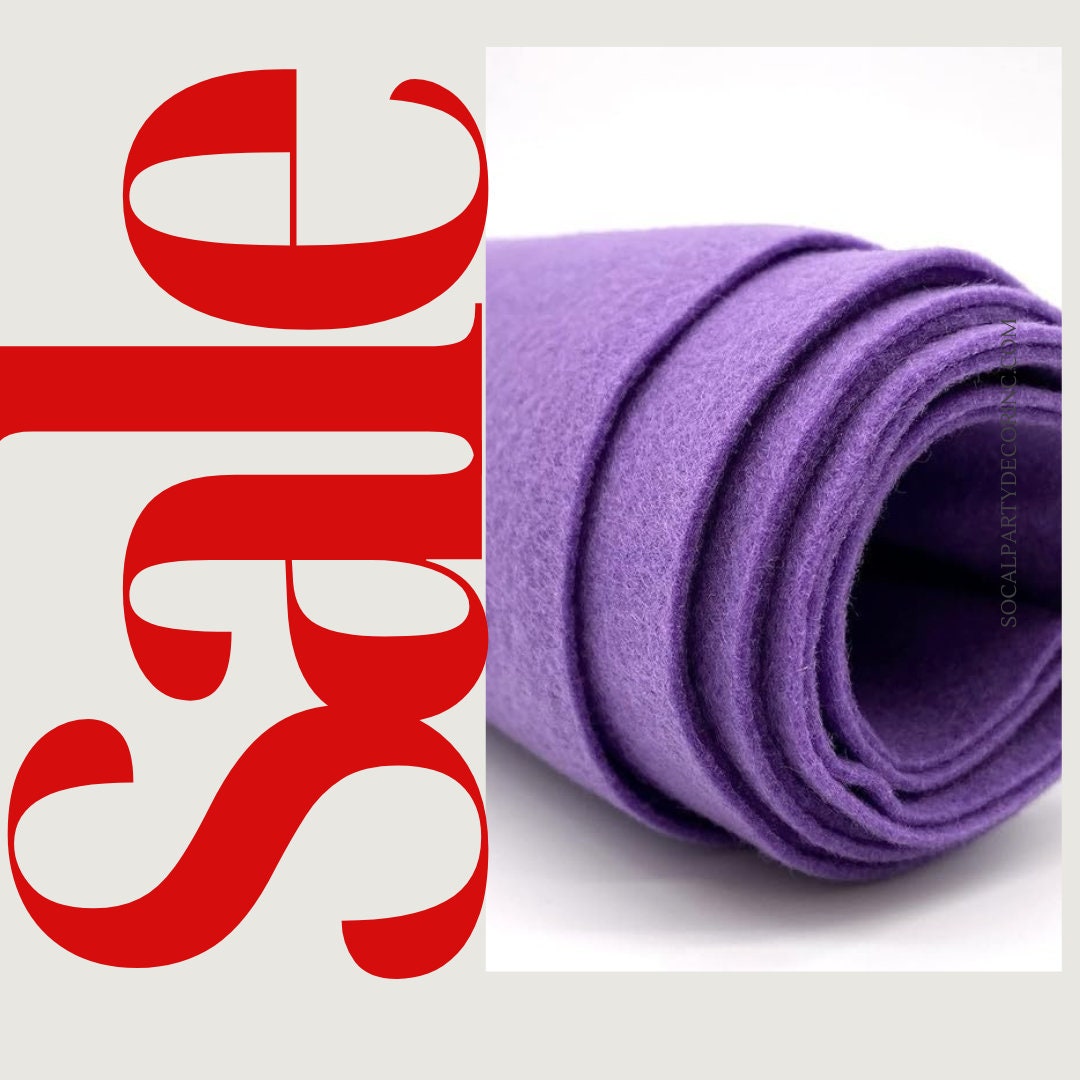 LAVENDER - Craft Felt By Yard 72" Wide Acrylic Felt - Soft and Durable Black Felt Fabric for DIY Arts & Crafts, Decorations and More