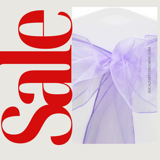 LILAC - Chair Sashes Bows for Wedding Reception Event Banquets Chair Decoration, Dinning Chair Cover Sash Ribbon Tie Back Party Supplies