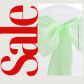 MINT - Chair Sashes Bows for Wedding Reception Event Banquets Chair Decoration, Dinning Chair Cover Sash Ribbon Tie Back Party Supplies