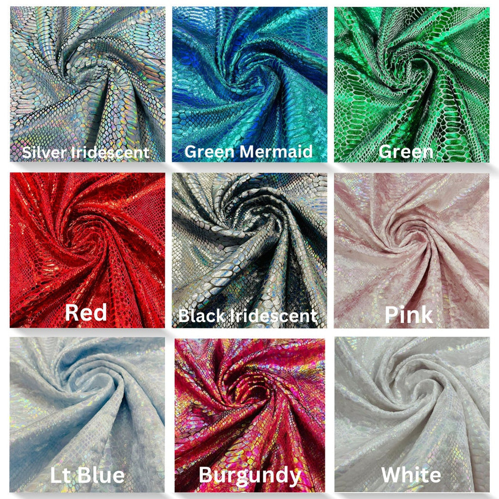 VENOM - Snake Design Stretch Velvet Fabric-Sold by The Yard. Choose Color Below