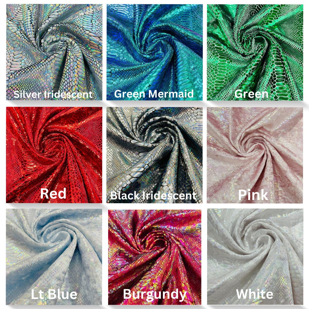 VENOM - Snake Design Stretch Velvet Fabric-Sold by The Yard. Choose Color Below