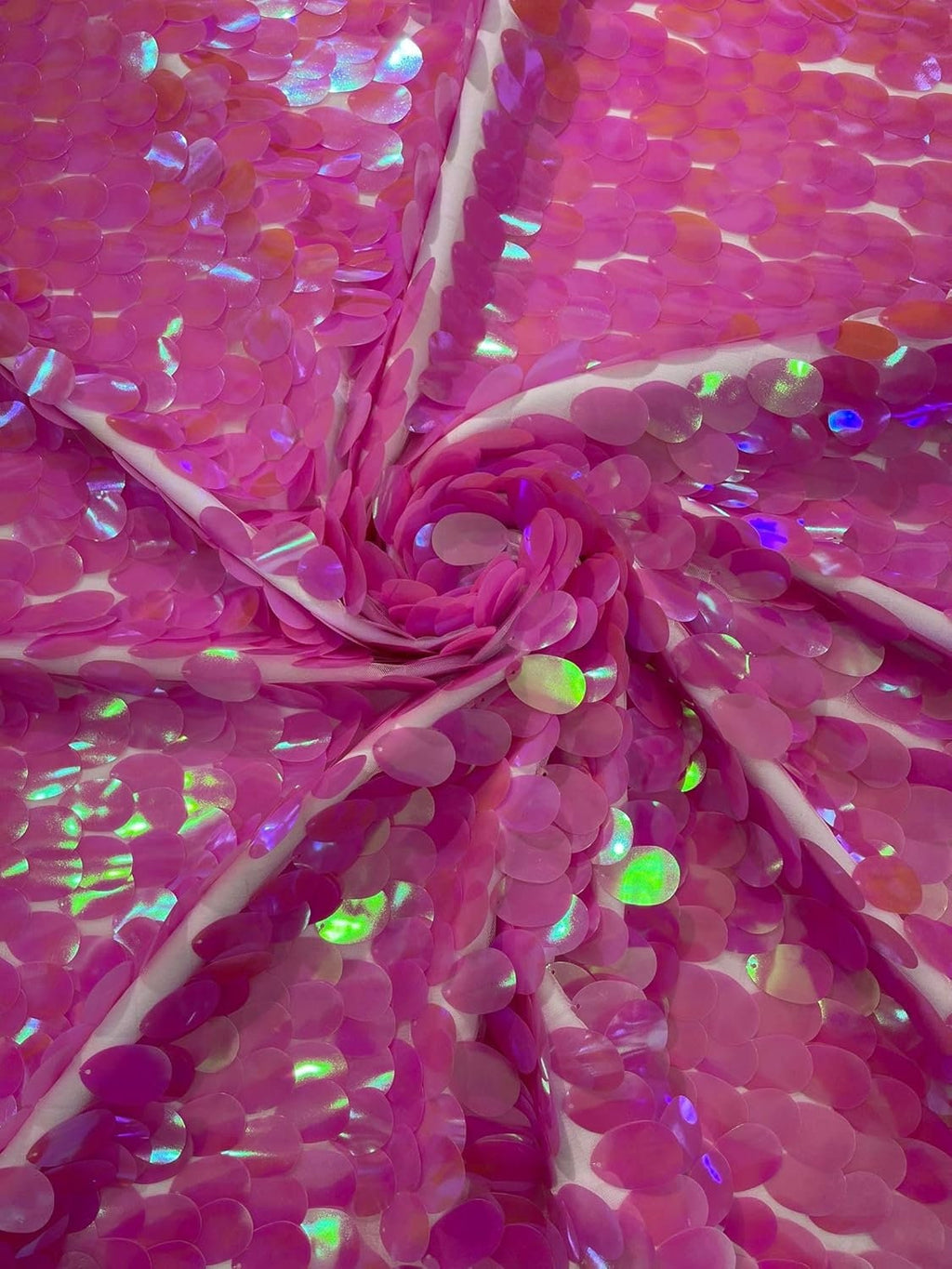 JUMBO - Sequins Oval Sequin Paillette/Tear Drop Mermaid Big Sequins Fabric Mesh By The Yard. Choose Color Below
