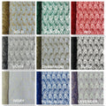 Floral Beaded Lace/Sequin Embroider Lace Fabric - Sold by The Yard. Choose Color Below