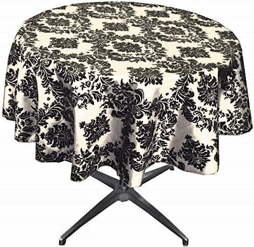 IVORY - Taffeta Flocking Damask Table Rounds for Wedding, Bridal Shower/Baby Shower, Dinner, Special Events/Home Decor.