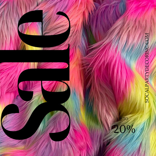 Multi-Color Animal Fake Faux Fur Fabric By The Yard.| Faux Fur | High Quality Ultra Soft Fur Fabric .