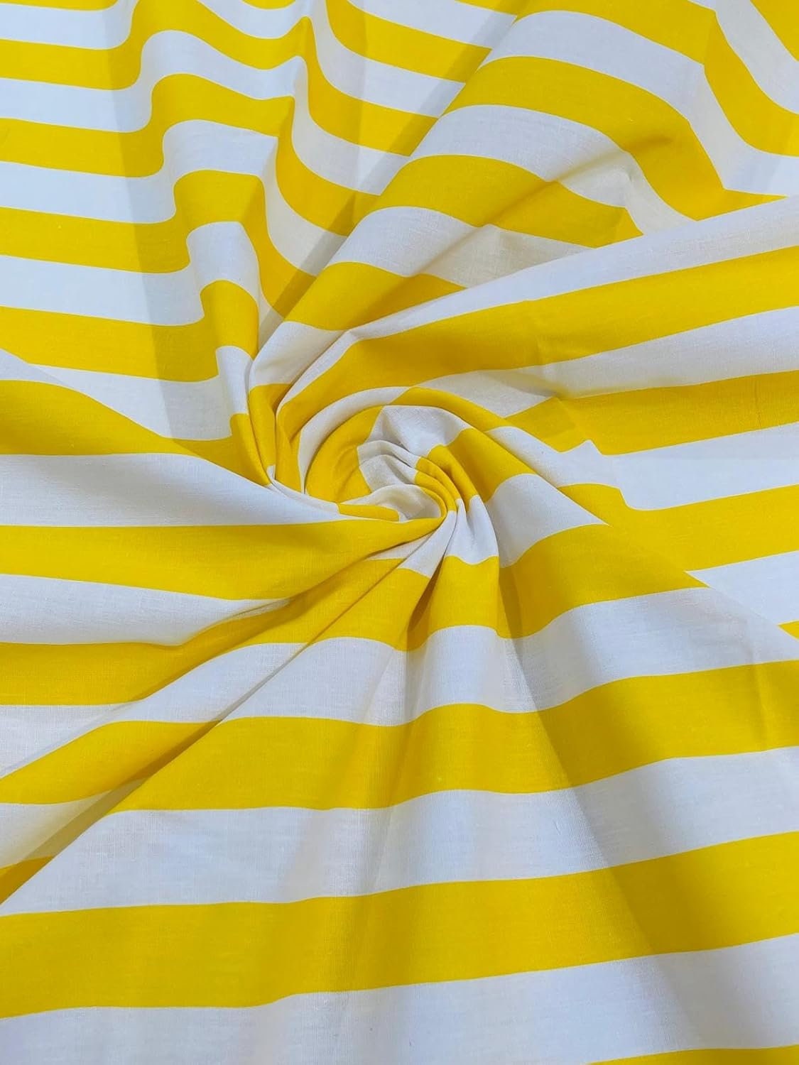 STRIPE - Print Poly Cotton Fabric 60" Wide by The Yard. Choose Color Below