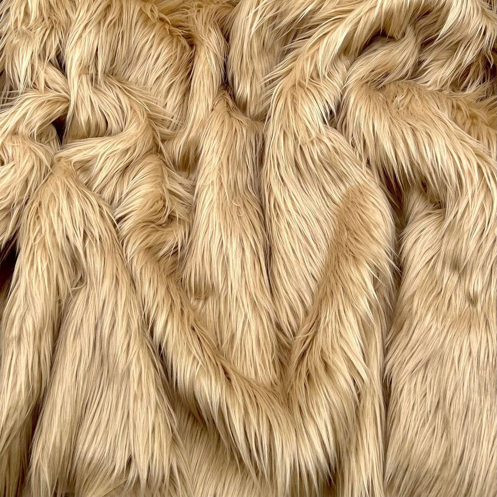 Shaggy Long Pile Faux Fur Fabric By The Yard | Faux Fur | High Quality Ultra Soft Fur Fabric By Yard. Choose Colors Below