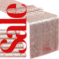 SEQUIN - BLUSH - 12" Wide Wedding & Party Decoration Table Runner ( 12" Wide x 90" Long) 1 PC. Sequin Table Runner Glitter Dining Table