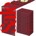 SEQUIN - BURGUNDY - 12" Wide Wedding & Party Decoration Table Runner ( 12" Wide x 90" Long) 1 PC. Sequin Table Runner Glitter Dining Table