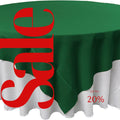 EMERALD - Polyester Poplin Washable Square Tablecloth, Square Table Cover Fabric Table Cloth Square for Dining, Kitchen, Party.