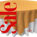 GOLD - Polyester Poplin Washable Square Tablecloth, Square Table Cover Fabric Table Cloth Square for Dining, Kitchen, Party.
