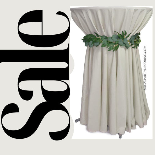 IVORY - 12 PACK Polyester Poplin Washable Round Tablecloth, Stain Wrinkle Resistant Table Cover 120", Fabric Table Cloth Dinning, Kitchen