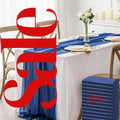 ROYAL BLUE - Chiffon Table Runner 29 x 108 inch Perfect for Party Sweetest Day Wedding Anniversary Decorations Valentines Day Runners.