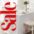 IVORY - Chiffon Table Runner 29 x 108 inch Perfect for Party Sweetest Day Wedding Anniversary Decorations Valentines Day Runners.