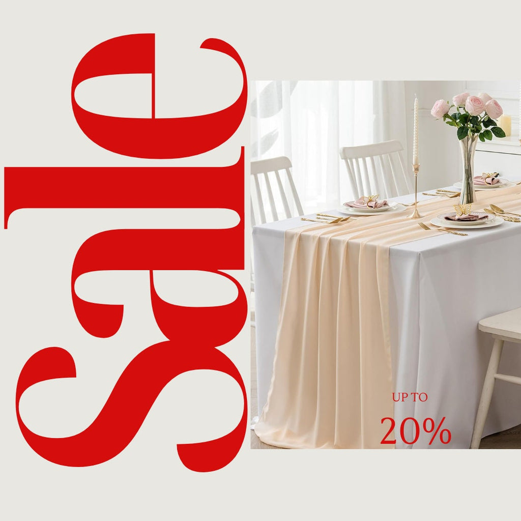 PEACH - Chiffon Table Runner 29" x 108" inch Perfect for Party Sweetest Day Wedding Anniversary Decorations Valentines Day Runners.