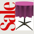 MAGENTA - Polyester Poplin Washable Round Tablecloth, Wrinkle Resistant Table Cover Fabric Table Cloth for Dinning, Kitchen, Party, Holiday