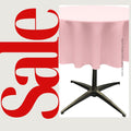 LTPINK - Polyester Poplin Washable Round Tablecloth, Wrinkle Resistant Table Cover Fabric Table Cloth for Dinning, Kitchen, Party, Holiday