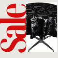 BLACK - Taffeta Flocking Damask Table Rounds for Wedding, Bridal Shower/Baby Shower, Dinner, Special Events/Home Decor.