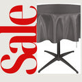 CHARCOAL - Bridal Satin Table Overlay, for Small Coffee Table -  Table Cover Fabric Table Cloth for Dinning, Kitchen, Party,Holiday