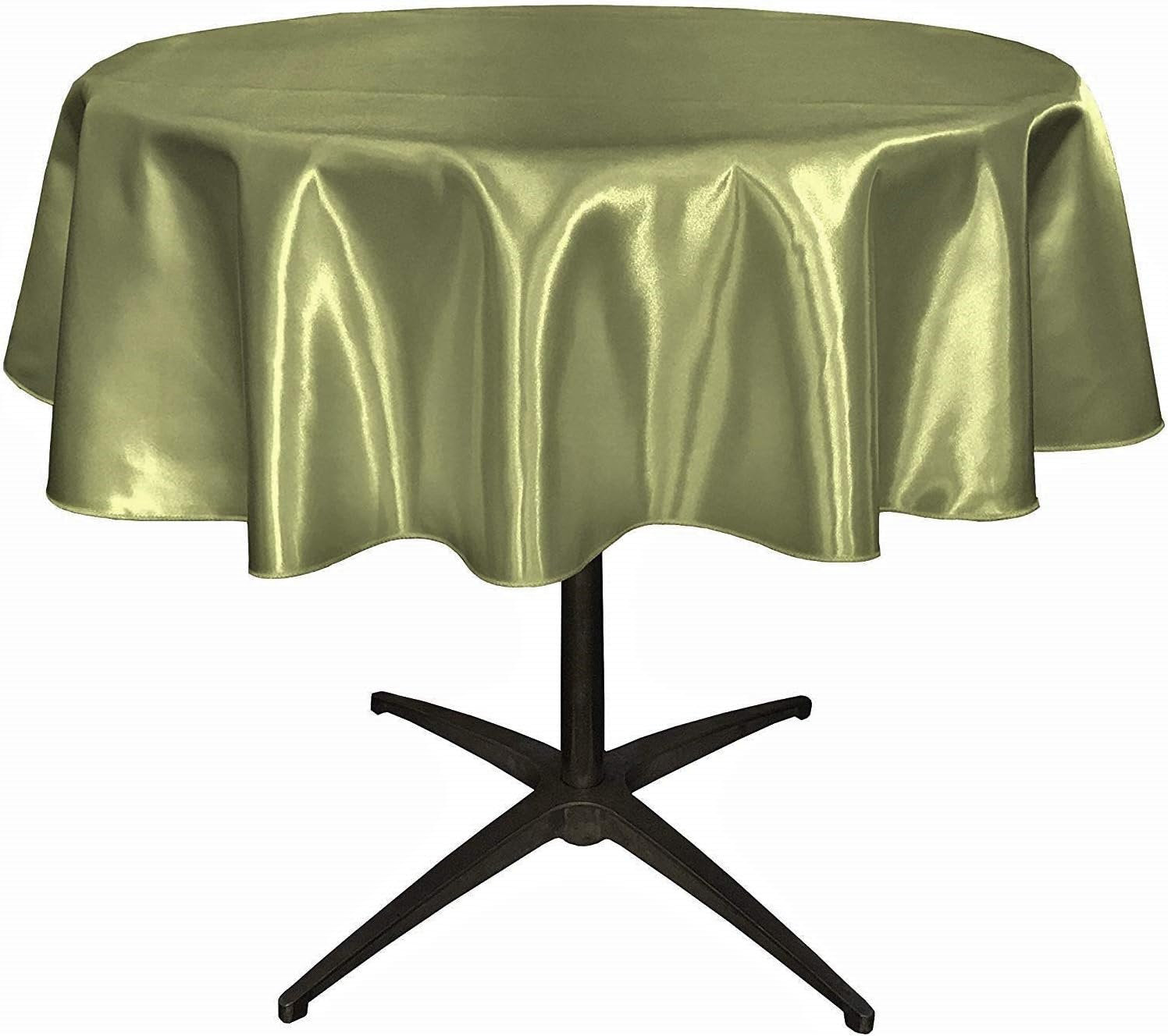 SAGE - Bridal Satin Table Overlay, for Small Coffee Table -  Table Cover Fabric Table Cloth for Dinning, Kitchen, Party,Holiday