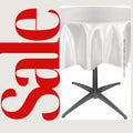 WHITE - Bridal Satin Table Overlay, for Small Coffee Table -  Table Cover Fabric Table Cloth for Dinning, Kitchen, Party,Holiday