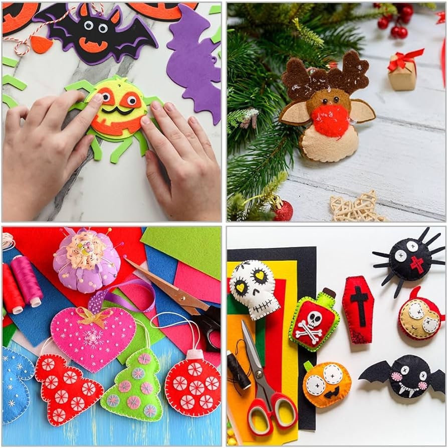 RED - Craft Felt By Yard 72" Wide Acrylic Felt - Soft and Durable Black Felt Fabric for DIY Arts & Crafts, Decorations and More