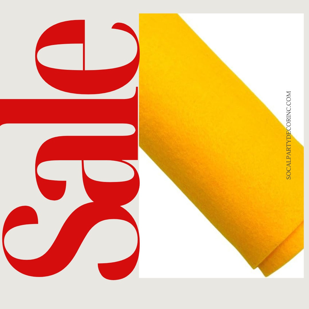 GOLD - Craft Felt By Yard 72" Wide Acrylic Felt - Soft and Durable Black Felt Fabric for DIY Arts & Crafts, Decorations and More