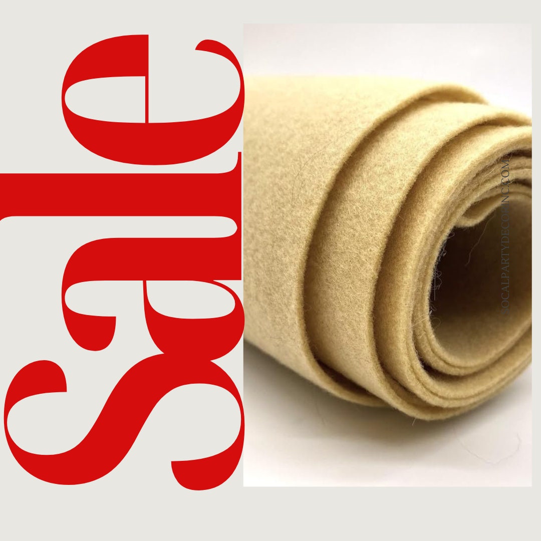 TAUPE - Craft Felt By Yard 72" Wide Acrylic Felt - Soft and Durable Black Felt Fabric for DIY Arts & Crafts, Decorations and More