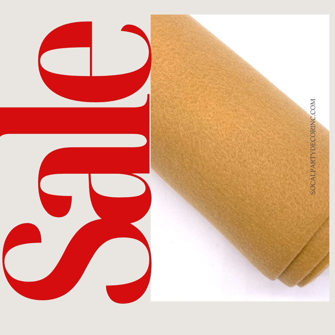 CAMEL - Craft Felt By Yard 72" Wide Acrylic Felt - Soft and Durable Black Felt Fabric for DIY Arts & Crafts, Decorations and More