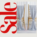 SILVER - Chiffon Chair Sash Cover Aisle Decorations Draping Fabric for Party Ceremony Reception Floral Arrangement Banquet Outdoor Decor