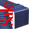 SEQUIN - NAVY - 12" Wide Wedding & Party Decoration Table Runner ( 12" Wide x 90" Long) 1 PC. Sequin Table Runner Glitter Dining Table