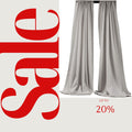 BACKDROPS - SILVER -  Polyester Poplin Backdrop Drape Curtain Panel with 4" Rod Pocket ( , 5 Feet Wide x 9 Feet High (2 Panels)