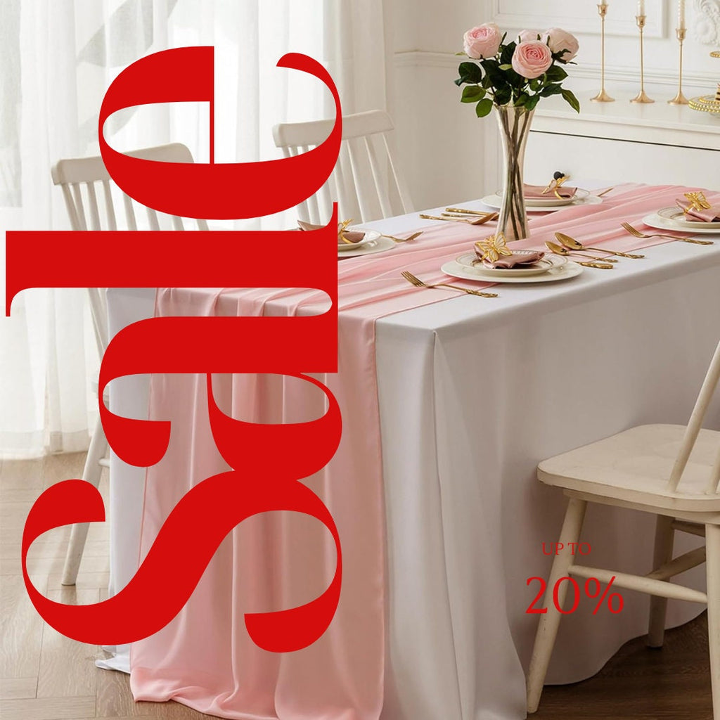 BLUSH PINK - Chiffon Table Runner 29 x 108 inch Perfect for Party Sweetest Day Wedding Anniversary Decorations Valentines Day Runners.