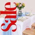 LT BLUE - Chiffon Table Runner 29" x 108" inch Perfect for Party Sweetest Day Wedding Anniversary Decorations Valentines Day Runners.