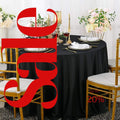 BLACK - 108" Polyester Poplin Washable Round Tablecloth, For Table Cover, Fabric Table Cloth Dinning, Kitchen, Party