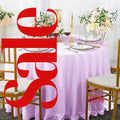 LILAC - 108" Polyester Poplin Washable Round Tablecloth, For Table Cover, Fabric Table Cloth Dinning, Kitchen, Party